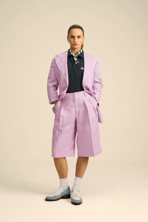 Milanese Double Pleated Shorts