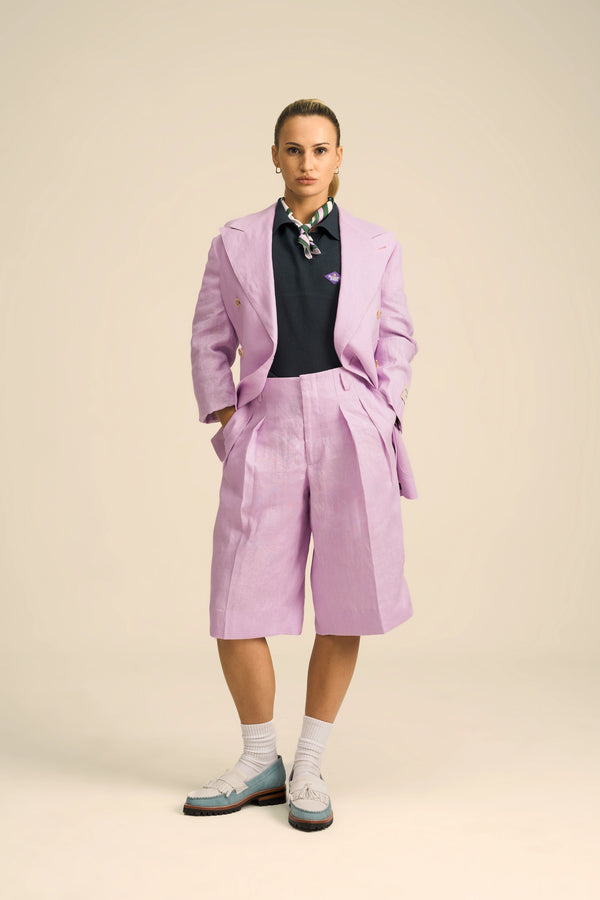 Milanese Double Pleated Shorts