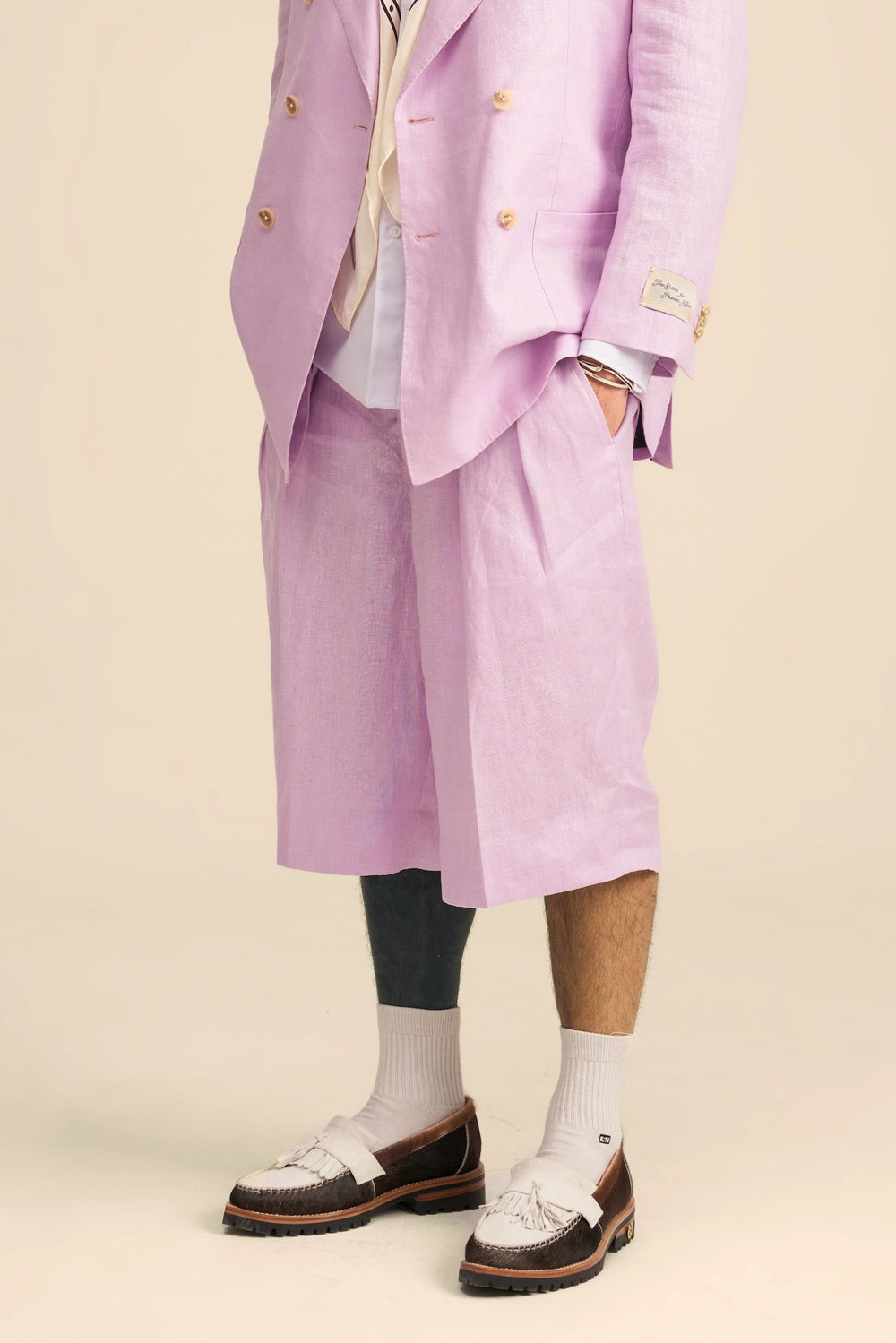 Milanese Double Pleated Shorts