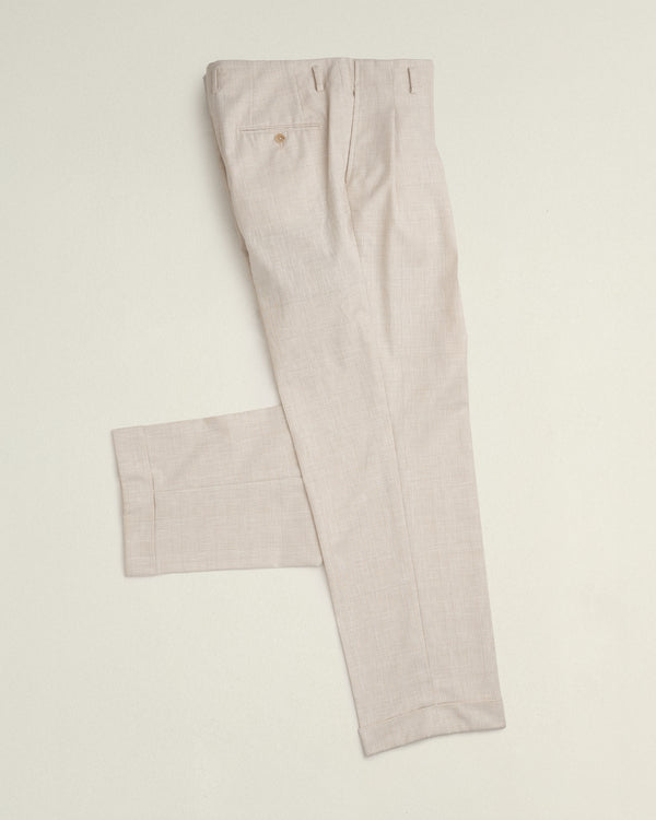 Milanese Double Pleated Trouser