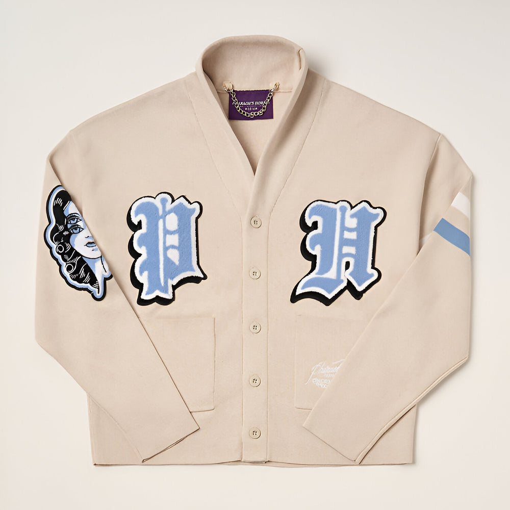 Knitted Shawl Collar Cardigan