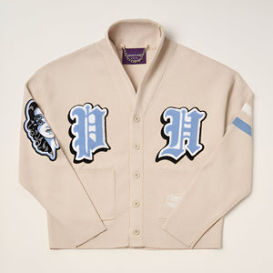 Knitted Shawl Collar Cardigan