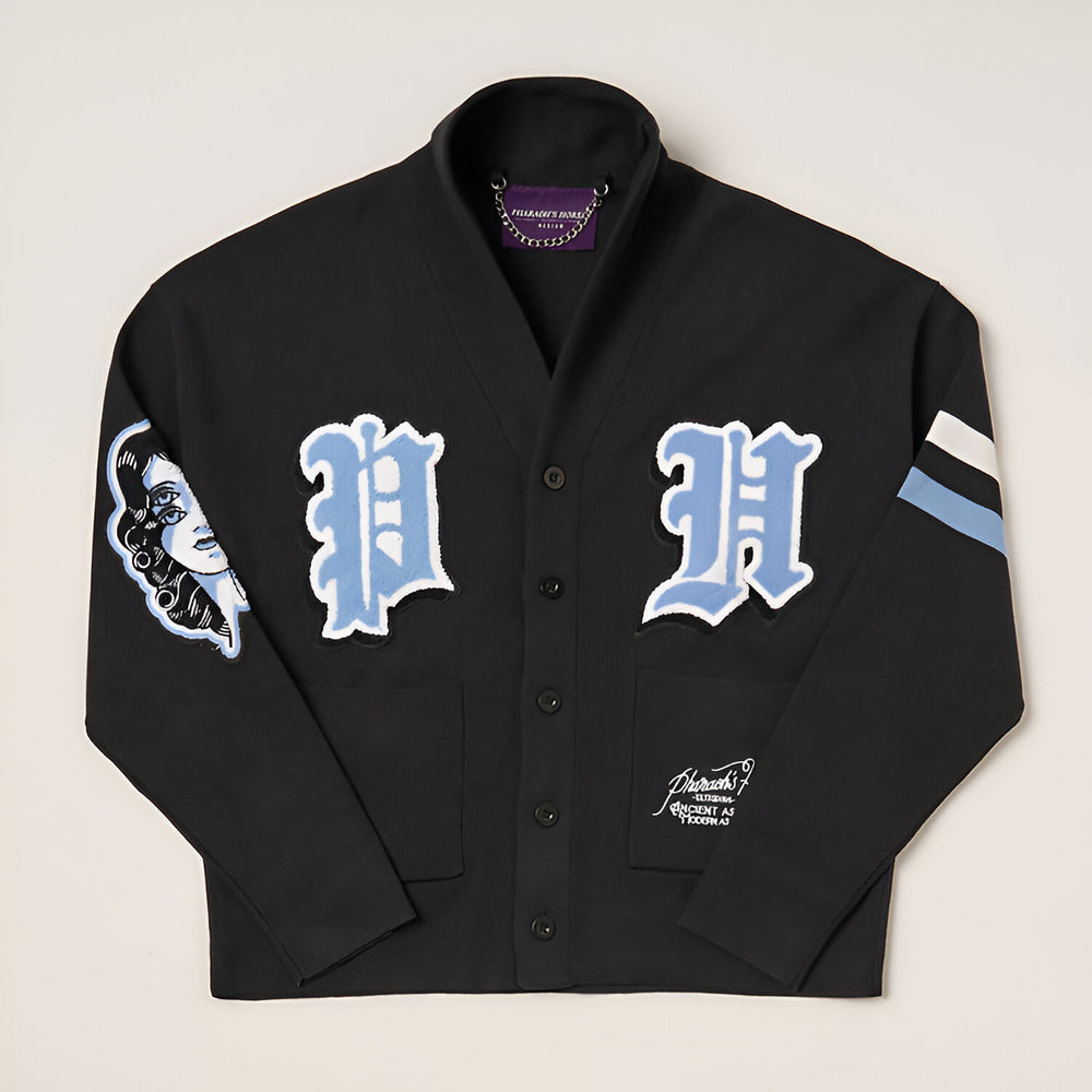 Knitted Shawl Collar Cardigan