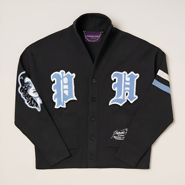 Knitted Shawl Collar Cardigan