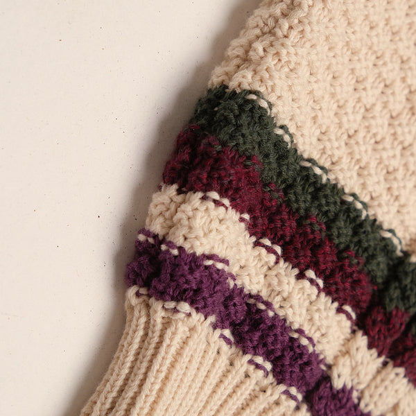 Cable Knit Vest in Panna Cotta