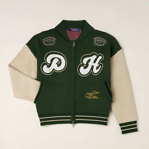 Girl Knitted Letterman Sweater