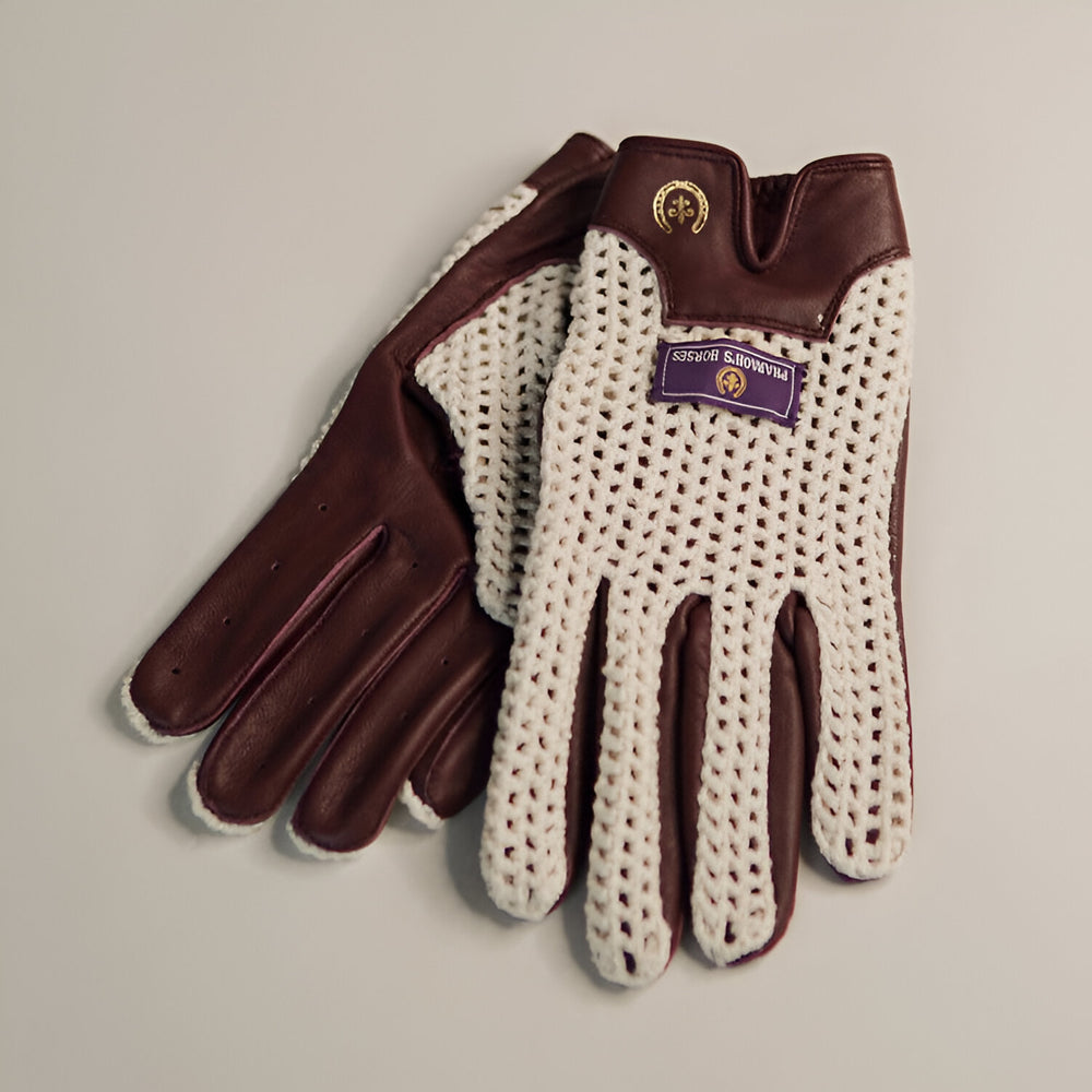 McQueen Driving Gloves in Oxblood