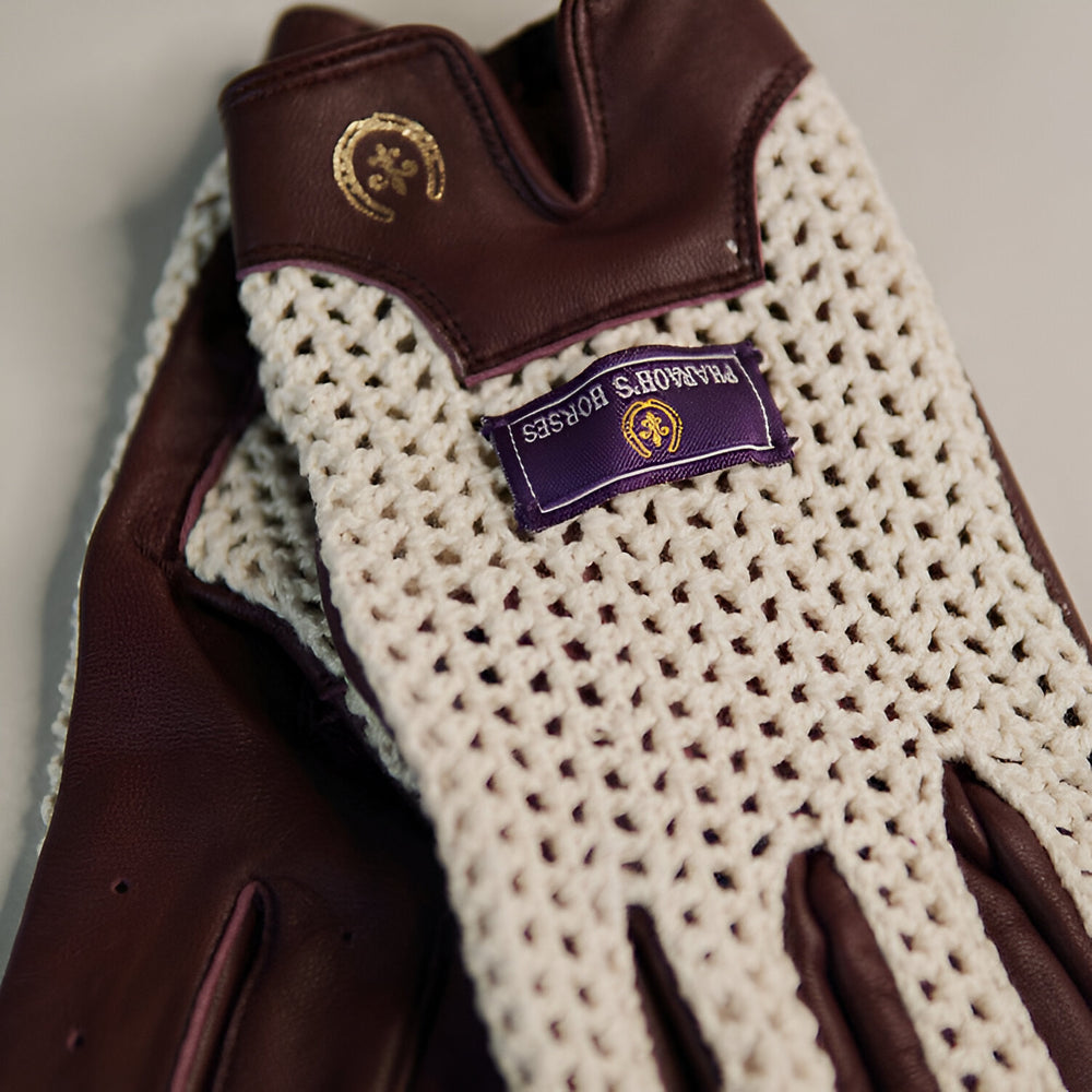 McQueen Driving Gloves in Oxblood