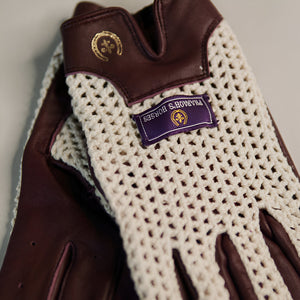McQueen Driving Gloves in Oxblood