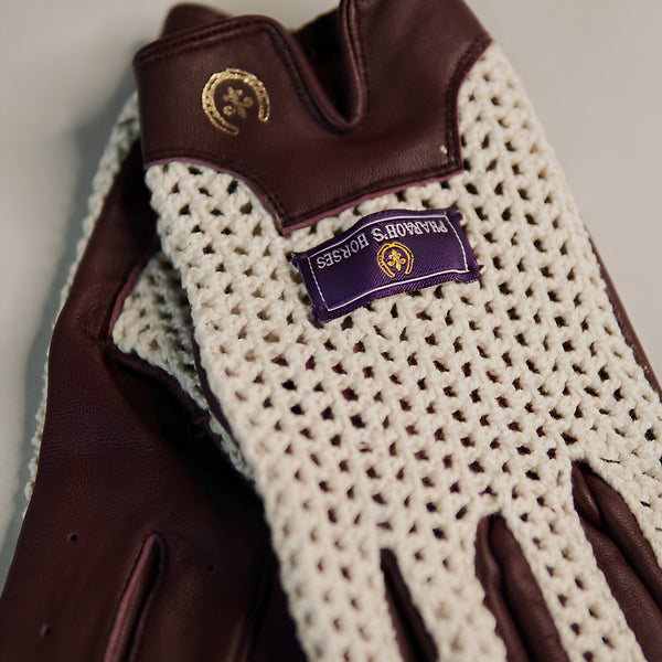 McQueen Driving Gloves in Oxblood