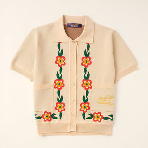 Girl Knitted Short Sleeve Shirt