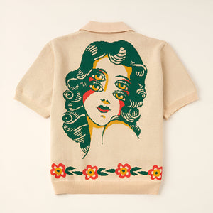 Girl Knitted Short Sleeve Shirt