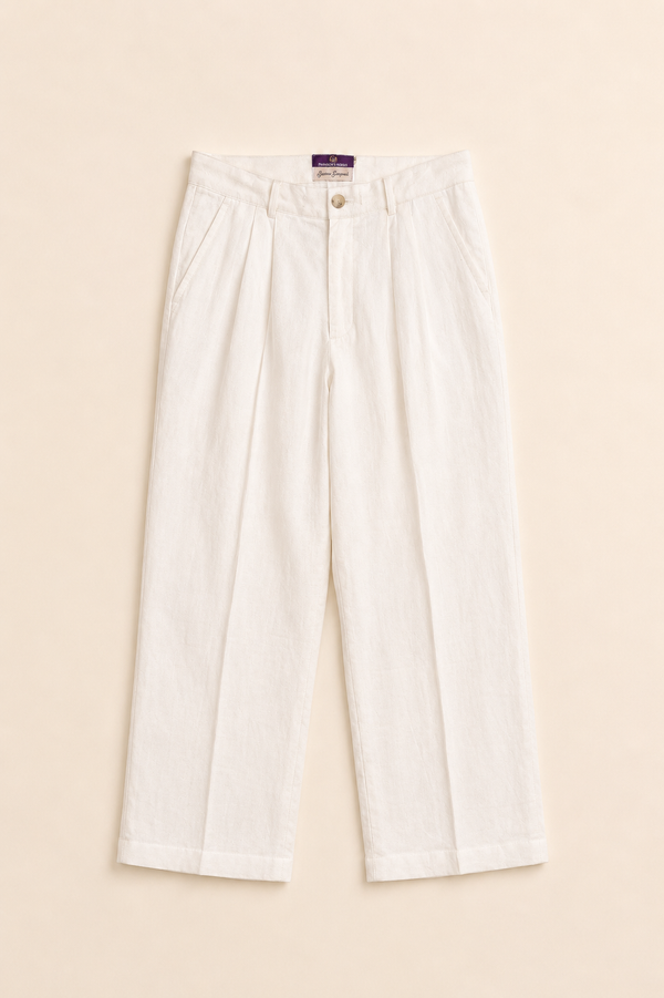 Linen Pleated Trouser