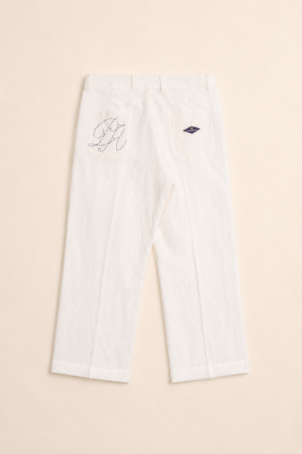 Linen Pleated Trouser