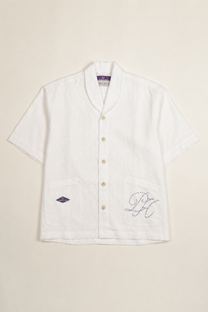 Shawl Collared Linen Shirt