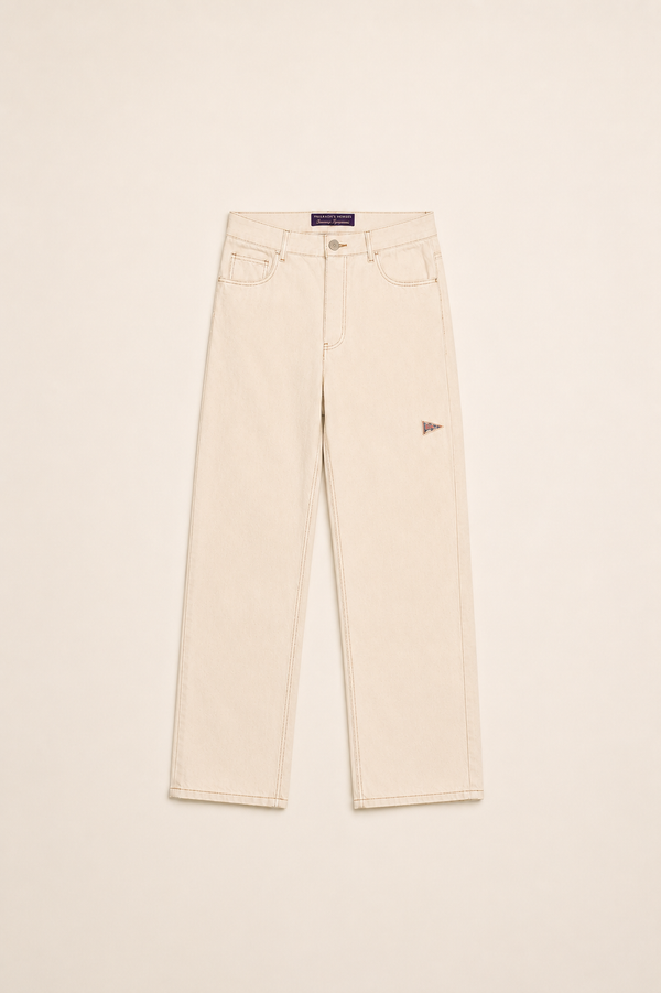 Selvedge Cinched Denim Jeans