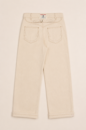 Selvedge Cinched Denim Jeans