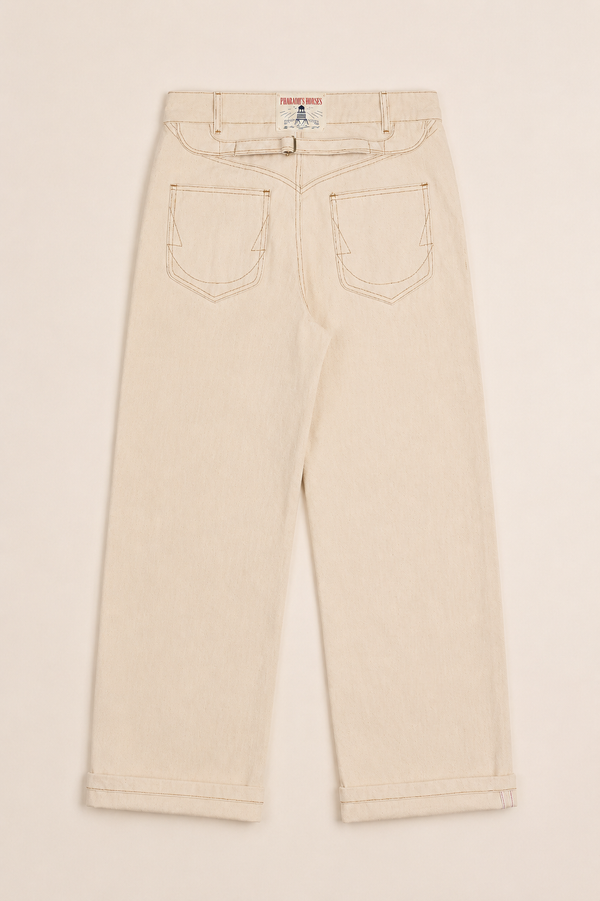 Selvedge Cinched Denim Jeans