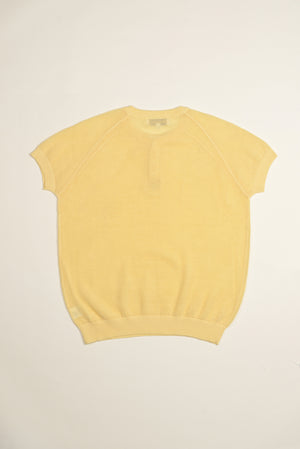 Hollow Knit Henley Tee