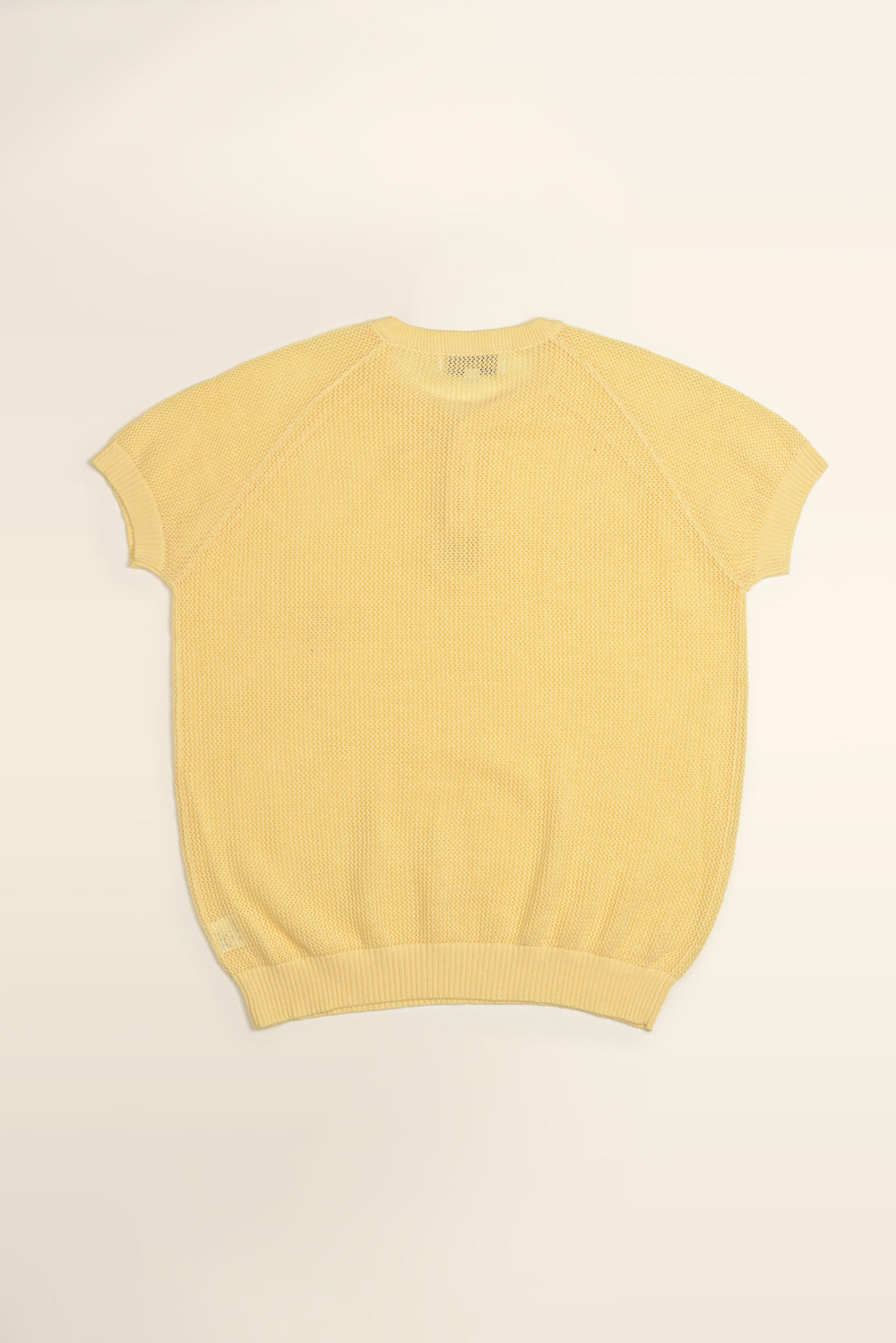 Hollow Knit Henley Tee