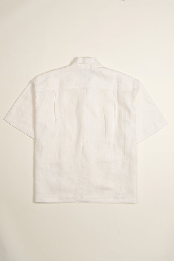 Shawl Collared Linen Shirt