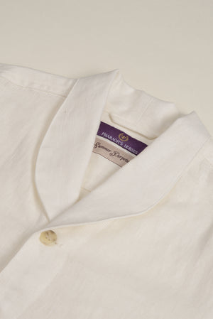 Shawl Collared Linen Shirt