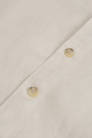 Shawl Collared Linen Shirt