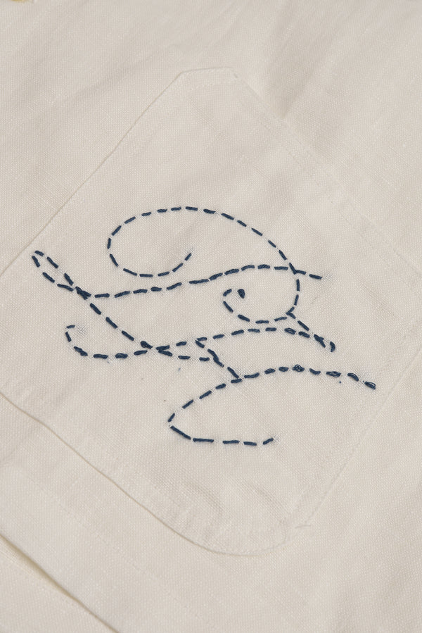Shawl Collared Linen Shirt