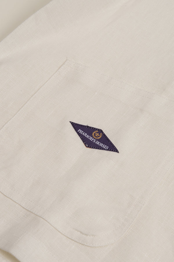 Shawl Collared Linen Shirt