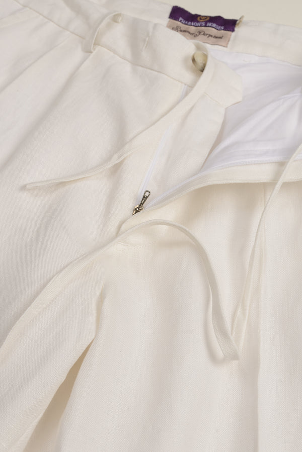 Linen Pleated Trouser