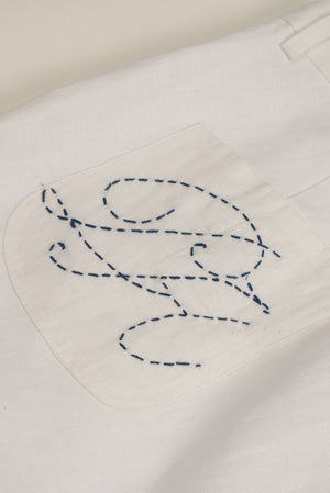 Linen Pleated Trouser