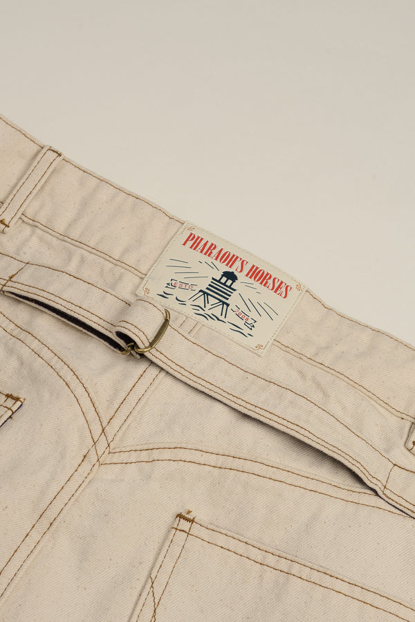 Selvedge Cinched Denim Jeans