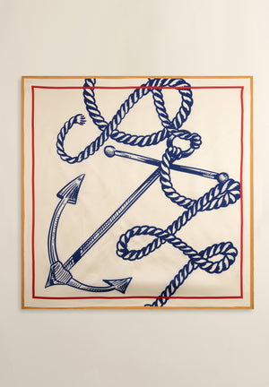 Anchor Silk Scarf